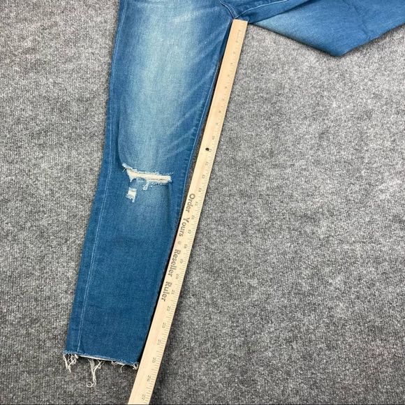 Abercrombie & Fitch Signature Collection Rip + Repair Ankle Straight Jeans - Picture 8 of 11